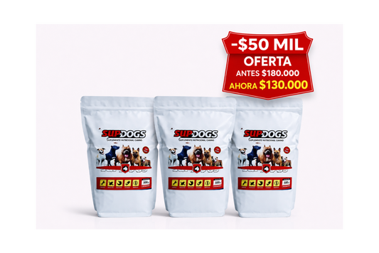 Supdogs x 3 unidades de 500 gramos
